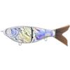 Generisch Esca non verniciata, esche da pesca vuote, 2 segmenti, sonagli articolati | Esca galleggiante, accessori da pesca, esche artificiali per pesca alla trota di salmone