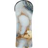 Decor Trendy Set di coperture per mazze da golf in pelle effetto marmo oro bianco | Copritesta impermeabile in pelle di alta qualità con numero intercambiabile. Targhette progettate per adattarsi a tutti i