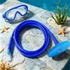 Generic Boccaglio anti-perdite, ampia visuale in silicone, tubo di spurgo per nuoto | La gonna in silicone alimentare si adatta al viso senza pizzicare o perdere, la lente in vetro temperato offre una vista