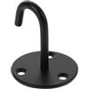 Cidegoo Ganci da soffitto in acciaio inox, 5 pezzi, neri, resistenti, per piante | Ganci resistenti in acciaio nero, salvaspazio, montaggio versatile per casa, ufficio, classe.