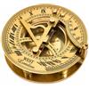 Nautical Replica Hub Bussola meridiana da 7,6 cm, in ottone massiccio, stile rustico, vintage, decorazione per la casa, regalo per lui/lei, regalo per marito/moglie, persone care