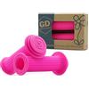 GD Grip Division ® Manopole per bicicletta per bambini con protezione contro gli urti e protezione contro le forature, prive di sostanze nocive, per manubrio da 22,2 mm, colore: rosa fluo