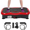 JOSHNESE Vibratore Pedana Vibratore Trainer, Attrezzatura di idoneità, con Bluetooth e USB, bande di allenamento, telecomando (nero)