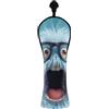 Decor Trendy Set da golf in pelle con divertente animale stupito | Pelle sintetica con targhetta numerica per legno e driver Fairway Hybrid