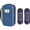 Wcybym Borsa termica portatile da Viaggio con Display di Temperatura | Borsa Frigo Isolata con 2 Ghiaccioli per campeggio, picnic, auto, pendolari e uso quotidiano
