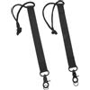 Cabilock 2 Pezzi Cinghie di Fissaggio per Scarponi da Sci Regolabili, Nero | Nylon, Connessione Sicura e Uso Versatile, per Resort e Sci, Confezione, 19, 5cm