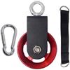 GLFLOW Puleggia da palestra per fitness, casa, 90 mm, silenziosa | Funzionamento silenzioso, cuscinetti a sfera in acciaio, cerchio in nylon, diametro 90 mm, rotazione regolare per l'uso in