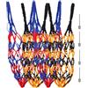 DECHOUS 4 Set Sacca Rete per Palloni Portatile in Nailon per Basket e Calcio | Struttura Stabile, Capienza per Sfere Sportive, Stile Semplice e Pratico, Borsa Comoda da Trasporto