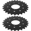 eMagTech 2 Pezzi 25T 28T Pignone Fisso Per Bicicletta Pignone Fisso Disco Freno Pignone Fisso #410 Catena Per Bicicletta Disco Freno Supporto Nero