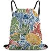 Morbuy Sacca Sportiva Zaino a Sacco (Vintage) | Stampa Foglia Palma Zaino Traspirante con Coulisse Sportivo Leggero per Palestra,Scuola,Viaggi,Uomo Donna Unisex