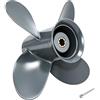 PETUSI Elica barca 9 1/4x9/10/11 per Honda 8HP 9.9HP 15HP 20 HP Yamaha 9.9-20HP | 8 Spline, Fit BF8/9.9/15/20 HP motore fuoribordo (2,5 Gearcase), 4-Blade OEM Aggiornamento Alluminio Barca Motor Puntelli