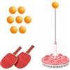 Qectial Dispositivo di Allenamento con Base Pesata Flessibile Allenatore da Tavolo con Pallina Ai Principianti Rimbalzatore Sportivo per Bambini