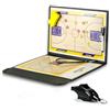 Generic Tavola da allenamento da calcio cancellabile a secco, portablocco per allenatori, design pieghevole su entrambi i lati, accessori completi, design pieghevole, leggero e portatile, per lezioni
