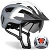 VICTGOAL Casco da bicicletta con luce posteriore, occhiali magnetici | Fanale posteriore a LED ricaricabile con 6 modalità di illuminazione, adatto agli occhiali di tutti i giorni