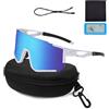 XWUX Occhiali Ciclismo Uomo Polarizzati, Occhiali Veloci da Uomo e Donna, UV400 Occhiali Sportivi Polarizzati, Antiscivolo con Vista HD per MTB, Ciclismo Su Strada, Corsa, Golf, Sci, Rave