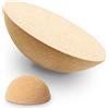 Bocguy Semisfero in Sughero Massiccio,Ø 15-30 cm, altezza 7,5-10cm, Design Antiscivolo per Tavola Oscilante Riabilitazione, Fitness, Yoga, Pilates, Materiale Naturale (10×30CM)