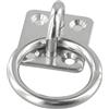 SHEHUALI Allestimenti per imbarcazioni, Gancio for Occhiello con Piastra Quadrata in Acciaio Inossidabile 304 Anello Rotondo Accessori for ferramenta for Barche