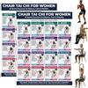 Generic Tabella Tai Chi sulla Sedia Poster Tai Chi per Principianti Anziani Tabella di Esercizi Seduti per Camera Palestra Ufficio Casa