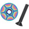 Generic Tappo in fibra di carbonio per attacco manubrio forcella | Biciclette Cuffia Top In Fibra di Carbonio Cap Bike Steli Copertura Superiore per Forcella Head Tube Accessori Ciclis