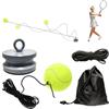 Umllpet Set da tennis con base in metallo, palline per bambini e adulti | Base in metallo pesante da 1,2 kg, corda elastica lunga 6 m per allenamento flessibile di presa, dorso e reazione