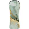 Decor Trendy Copertura in pelle per golf, colore: verde salvia, bianco | Accessori in pelle premium con etichette numerate per conducente, Fairway Wood Hybrid