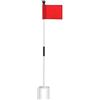 Gralara Bandiera in Fibra Bandierina in Nylon Leggero Bandierina da Putting Portatile Stabile Indicatore di Foro Golf con Base Cilindrica