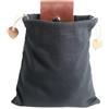 Jinhxofs Borsello da Cintura con Coperchio In Multiuso, Compatto, borsa a vita, per Campeggio, Raccoglitori di Funghi, Nero