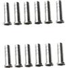 Ykyjch 12pcs Alluminio Freccia Inserti per Frecce in Carbonio 6.2mm Tiro Con L'arco Punta Inserto .244 per 8-32 Vite Target Pratica Campo Punti Broadheads & 0,8 cm Balestra Compound Ricurvo Arco