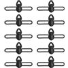 Maxtonser Esca da Pesca da 10 in Sicurezza, Gancio | Porta da pesca, 10 in silicone per attrezzatura con clip sicurezza per asta, maschere esche sicure