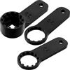Aerzetix Set di 3 Chiavi per smontaggio Tappo Forcella Bicicletta 28/29 /30 mm Compatibile con SR Suntour XCT/XCM/XCR/in plastica Nera