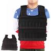 Gsycle Gilet zavorrato in rete traspirante, capacità 15 kg/33 libbre, gilet vuoto con 32 tasche per bilancieri giacca regolabile allenamento di forza per uomini e attrezzatura allenamento