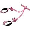 Hravox Fascia Elastica con Maniglie Attrezzi Fitness Estensibili Antiscivolo | Banda Elastica con Pedale e Maniglia per palestra di casa dormitorio viaggi fitness full body braccia gambe muscoli core