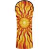 Decor Trendy Set di copri mazza da golf in pelle con stampa artistica su vetro colorato | Copritesta impermeabile in pelle di alta qualità con numero intercambiabile. Etichette per Ibridi di legno Fairway Driver