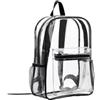 zwxqe Zaini trasparenti scuola Borsa impermeabile in PVC per i controlli di | Zaino Trasparente Grande con Scomparti per sport, stadio, concerto, festival, palestra, studente, ragazzo e ragazz
