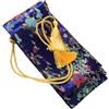 Kisangel Borsa per Spade, Custodia Tradizionale Elegante per Allenamento | Cuciture Fini, Materiale Morbido, Design Multifunzione, per Pezzi di Calligrafia di Bambù, Blu