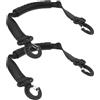 TOPBATHY 2 Pezzi Cinghia per Scarponi da Sci Riflettente Nera in Nylon, | Maniglia Ergonomica, Compatibilità, per Roller Skates e Scarpe, Accessorio da Neve e Outdoor