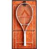 DDXMML Telaio per racchetta da tennis con blocco in noce e ganci in rame | Mostra la tua edizione vintage o pittura a olio con decorazioni ispirate alla corte del Grande Slam (16x31.5in / 40 x 80 cm)