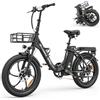 ALLGOBIKE Bicicletta Elettrica Pieghevole Fat Tire 20×3.0 Bicicletta Elettrica 48V 20Ah Rimovibile Batteria fino a 120 km Bici pedalata assistita 250W per Urban Commuters uomo donna,