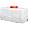 YXCQHZM Serbatoio d'acqua in plastica spessa da 300 litri, contenitore per acqua di emergenza, contenitore per acqua con rubinetto (300 L)