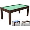 NG Biliardi Tavolo Multigioco Advance 3 in 1 (185 cm) - Biliardo, Ping Pong e Tavolo da Pranzo - Disponibile in Color Legno o Bianco