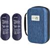 Generico Valigetta termica portatile con display di temperatura e organizer | Borsa Frigo Isolata con 2 Ghiaccioli per Outdoor, Campeggio, Uso Quotidiano, Auto, Picnic, Lavoro, Sposta
