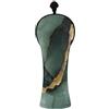Decor Trendy Set di coperture per mazze da golf in pelle, colore: verde salvia, nero | Copritesta impermeabile con numero intercambiabile. Etichette per Driver & Fairway Woods