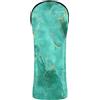 Decor Trendy Copritesta in pelle per mazze da golf con texture in marmo verdastro-oro | Copritesta impermeabile con etichette numeriche per Fairway Wood Hybrid