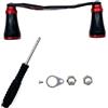 WNXGNHO Mulinelli Maniglia Grip Baitcasting Mulinelli da pesca a traina Rockers Accessorio da Pesca in Lega di Alluminio per Baitcasting Trolling Rockers Parte di Manovella di Pesca
