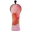 Decor Trendy Copritesta in pelle per mazze da golf in marmo rosa pesca | Accessori in pelle di alta qualità con etichette numerate per driver Fairway Hybrid Wood