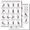 Generic Poster per yoga, sedia per principianti, esercizi da seduti, per camera da letto, appartamento, dormitorio, casa, ufficio, palestra, soggiorno, yoga