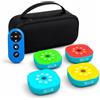Generic Reaction Training Lights con telecomando, 4 modalità e 4 colori | Ricaricabile tramite USB con segnali luminosi casuali, suono e flash, portata wireless di 10 m, montaggio magnetico e adesivo
