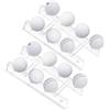 GAOINTELL Espositori per Palline da Golf da 2 con scanalature sicure | Porta palline da golf in acrilico trasparente con scanalature sicure per espositore con capacità 8 palline