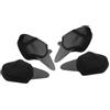 CLISPEED 4 Pezzi Paraurti per Casco Bici Rimovibili, Nero, Ciclismo | Riduzione Rumore, Asciugatura Rapida, Vestibilità Ergonomica, per Bici Elettrica e Ciclismo, Copertura Completa