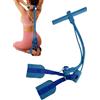 Generico Fascia Elastica con Maniglie Attrezzatura Fitness Multifunzione Uomo e | Fascia Elastica Tubolare con Maniglie Fitness Allenamento Braccia Addominali Full Body Casa Palestra Ufficio